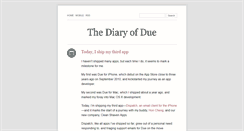 Desktop Screenshot of blog.dueapp.com