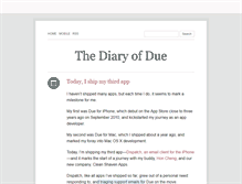 Tablet Screenshot of blog.dueapp.com